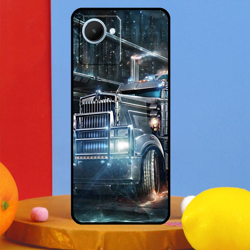 Cool Heavy Truck Car For Realme 12 9 10 11 Pro Plus C67 C55 C53 C51 C35 C33 C30 C25s C21Y C31 GT5 GT Neo 6 Case