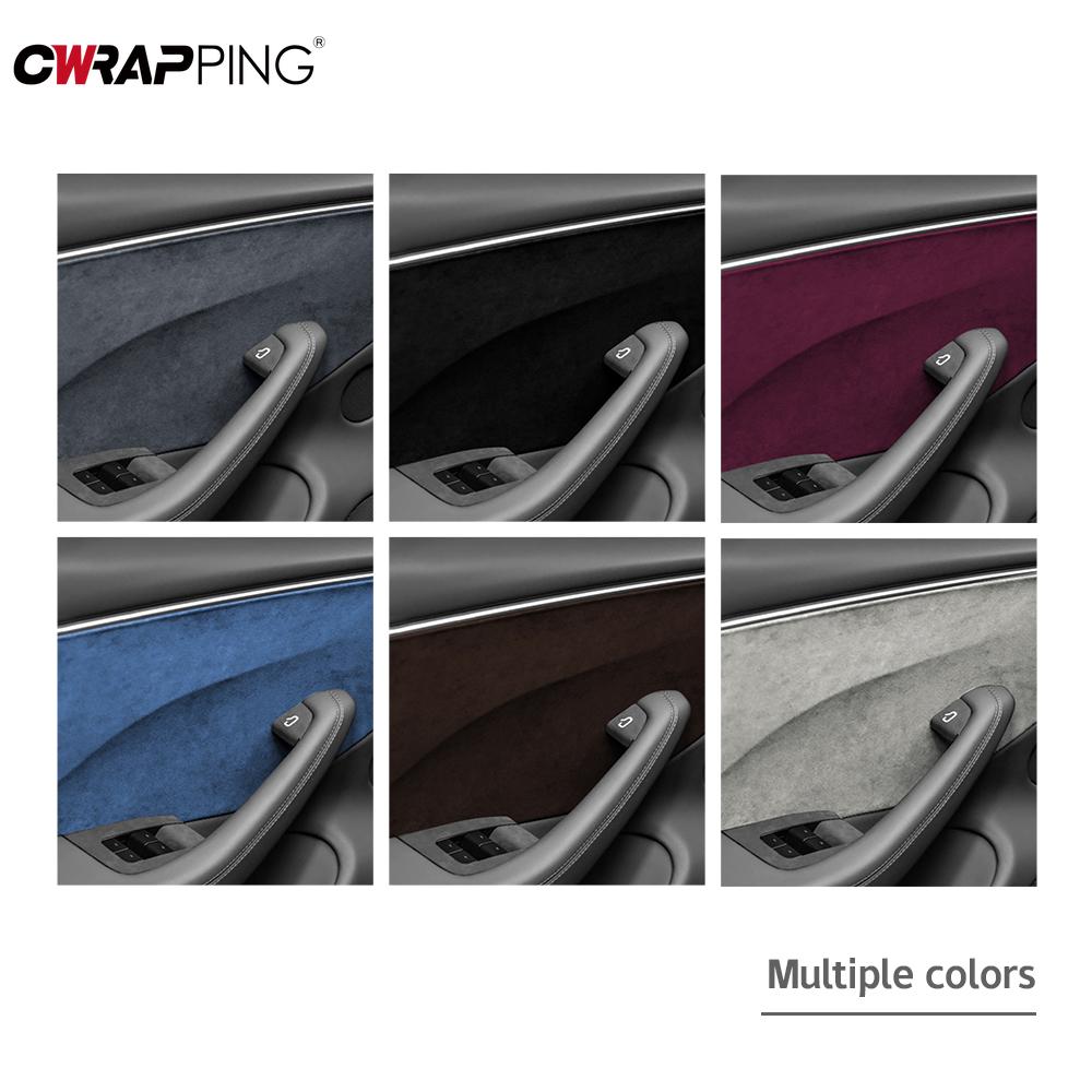 Car Body Film Vinyl Wrap Decal Vinyl Wrap Self-Adhesive Auto Interior Door Suede Stickers Leather Repair for Car Accessories