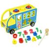 Wooden Car Car Sorter Numbers Blocks Educational