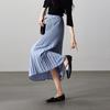 High waisted pleated skirt 2026 spring fashion loose and versatile mid to long A-line umbrella skirt