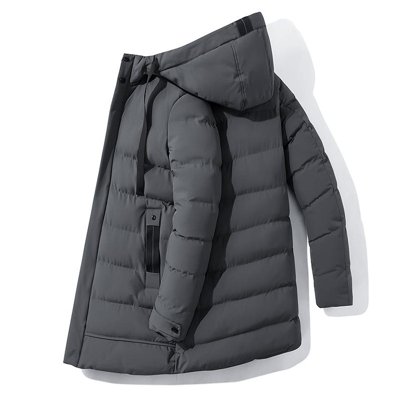 

Повседневная мужская хлопковая одежда, зимняя молодежная, корейская версия, утолщенные теплые хлопковые куртки, куртки, мужские стеганые куртки, зимняя хлопковая одежда 5XL серый