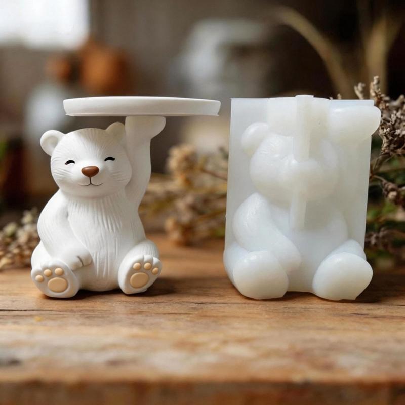 Flexible Silicone Bear Mould Suitable For Candle Plasters And Soap Creation