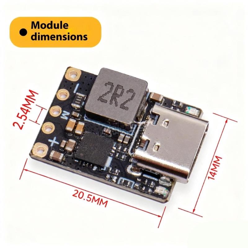 4.5V-9.5V Input Voltages 3.7V LiBattery Chargers Boost Converters Module With Highly temperature Stability for Power Tool