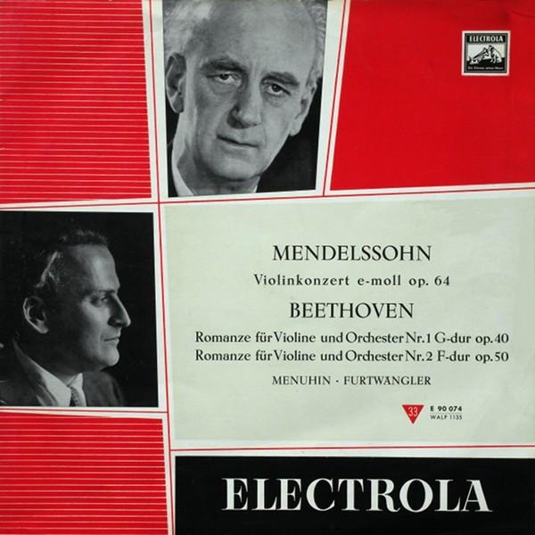 

LP Record FELIX MENDELSSOHN-BARTHOLDY ‧ LUDWI - Violinkonzert E-moll Op. 64  Roman WALP1135 His Master s Vo 1956 Germany Classical Used