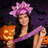 Plush Dinosaur Headband Glitter Spikes Dinosaur Dress Up Accessory  Halloween