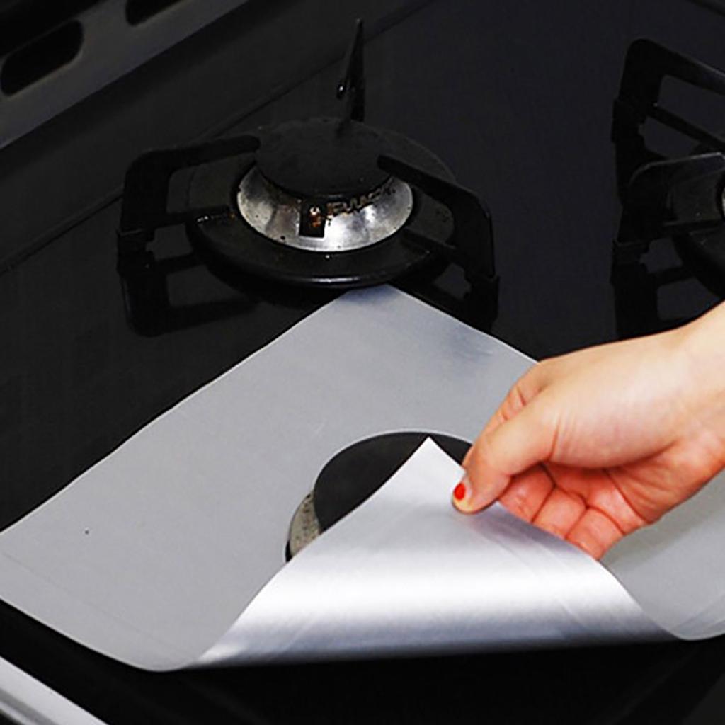 Stove Surface  Pad High Temperature Oil Proof Antifouling Cleaning Pad 2PC