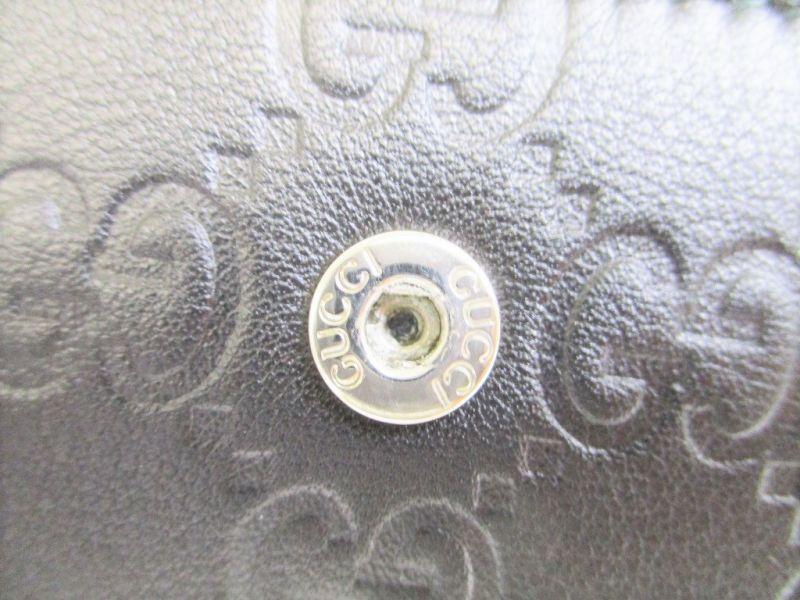 Authentic GUCCI Interlocking G Black Leather 6 Pics Key Cases #8481  Open Box