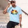 Watercolor Sunset Bea Tshirt Wounisex Palm Tree Grh Tees Casual Short Sve Tops Summer Vaion Shirts Tops 2026 New Model Unisexs Short