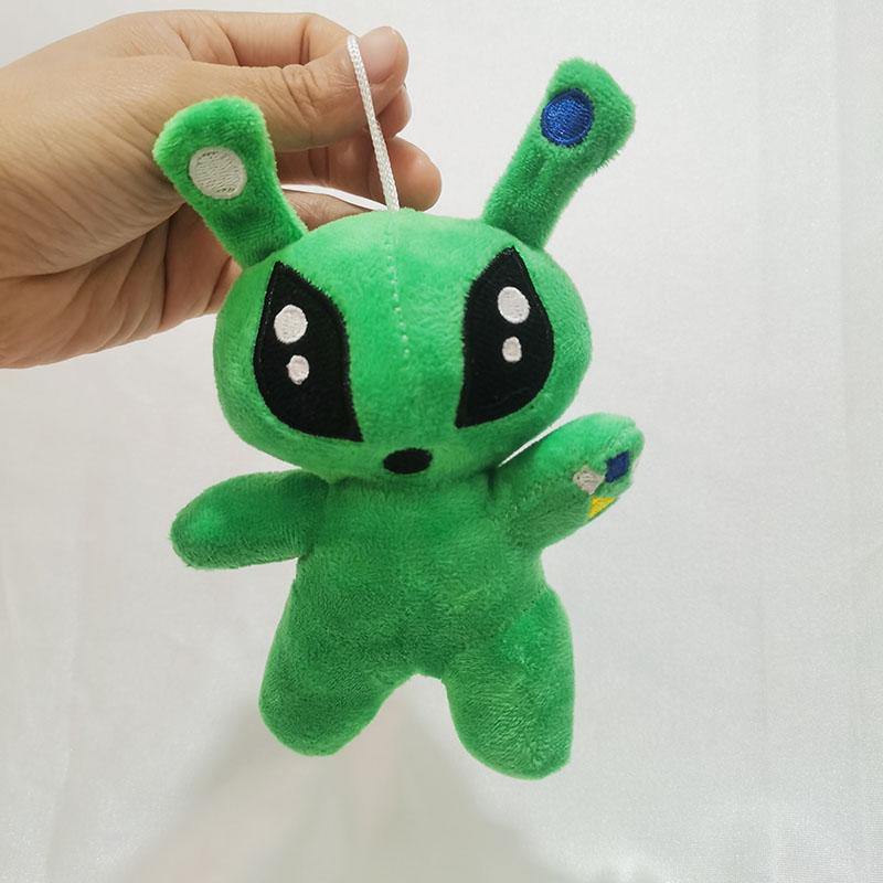 Groene Buitenaardse Pluche Speelgoed Schattige Grote Ogen En Lange Oren Zacht Gevuld Dier Pluche Speciale Metgezel Cadeau voor Kinderen en Kamerdecoratie