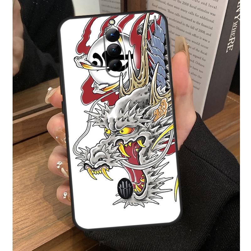 Yakuza Dragon Tattoo Case For Nubia Red Magic 10 Pro Plus 6 7 Pro 6S 7S 5G 6R RedMagic 9S 8S 8 9 Pro Plus Coque