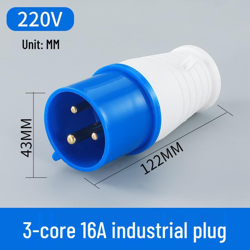 16/32A Waterproof Industrial Plug & Socket - Surface/Flush Mounted Aviation Connector