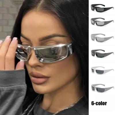 Y2K Sunglasses for Women Men Unisex Steampunk Sports Punk Goggles Fashion Future Style
