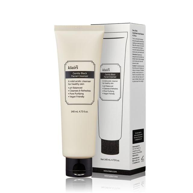 dear, klairs Мягкое черное очищающее средство для лица 140ml