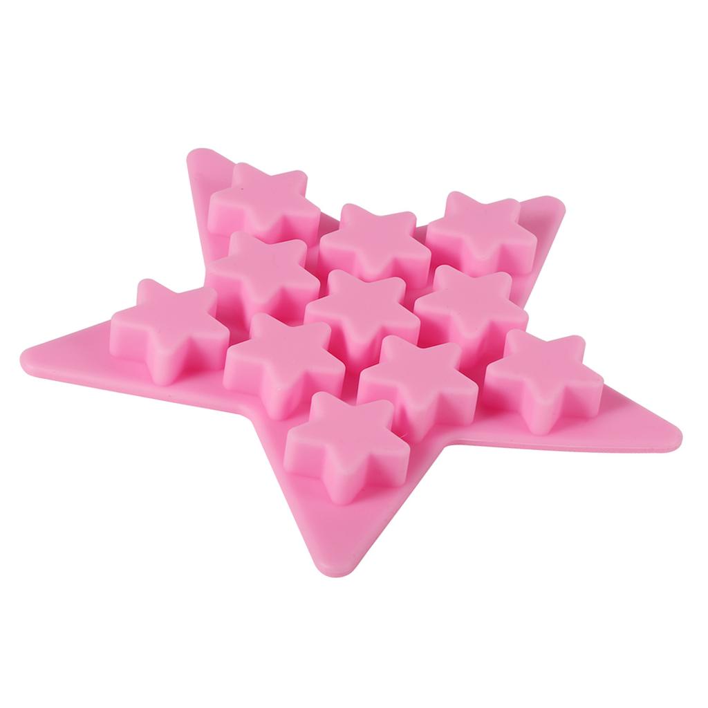 1x Five Star Shaped Cool Silicone Ice Cubes Tray Freeze Mold Maker Tools for Club Bar Party