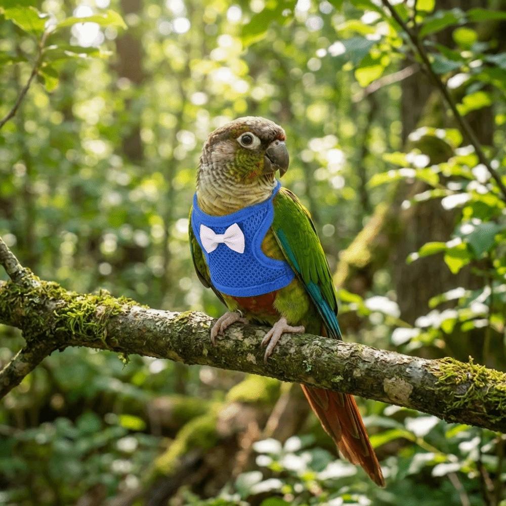 Adjustable Parrot Flying Harness Breathable Parrot Vest Practical Bird Training Rope  Budgie