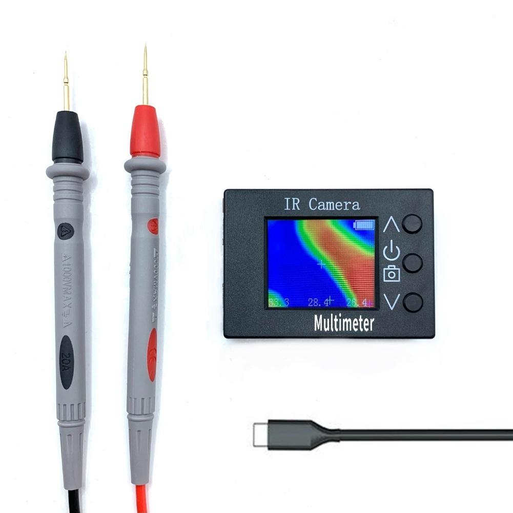 Portable 2in1 Thermal Imaging Multimeter with 32x24 For IR Resolution Digital Multimeter Functions and 8Hz Refresh Rate