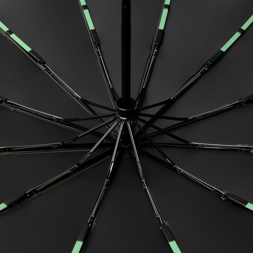 Verstärkter Automatischer Faltbarer Regenschirm Große Größe Sonnenschutzschirm UV-Schutz