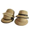 Straw Hat Women's Hand-woven Fine Grass Bucket Hat Big Eaves Sunshade Sun Protection Hat Summer Vacation Beach Hat