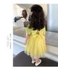 Girls' summer dress new Korean version baby girl children's back bow skirt princess dress summer