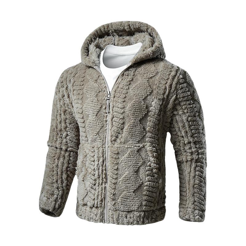 Giacca Casual Autunnale e Invernale dalla Vestibilità Ampia, Giacca in Pile, per Coppie Uomo e Donna, Cardigan Spesso Caldo con Pile per Autunno e Inverno