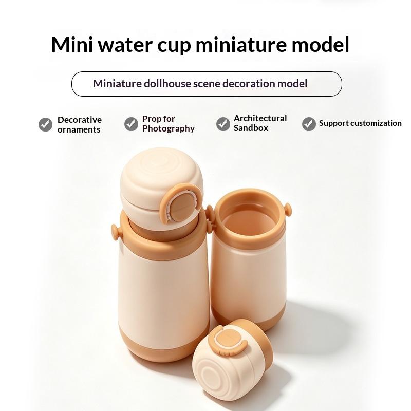 1 Pcs Mini Dollhouse Water Cup/Bottle Scene Ornament Pretend Play Kitchen Doll Accessories Girl Toy