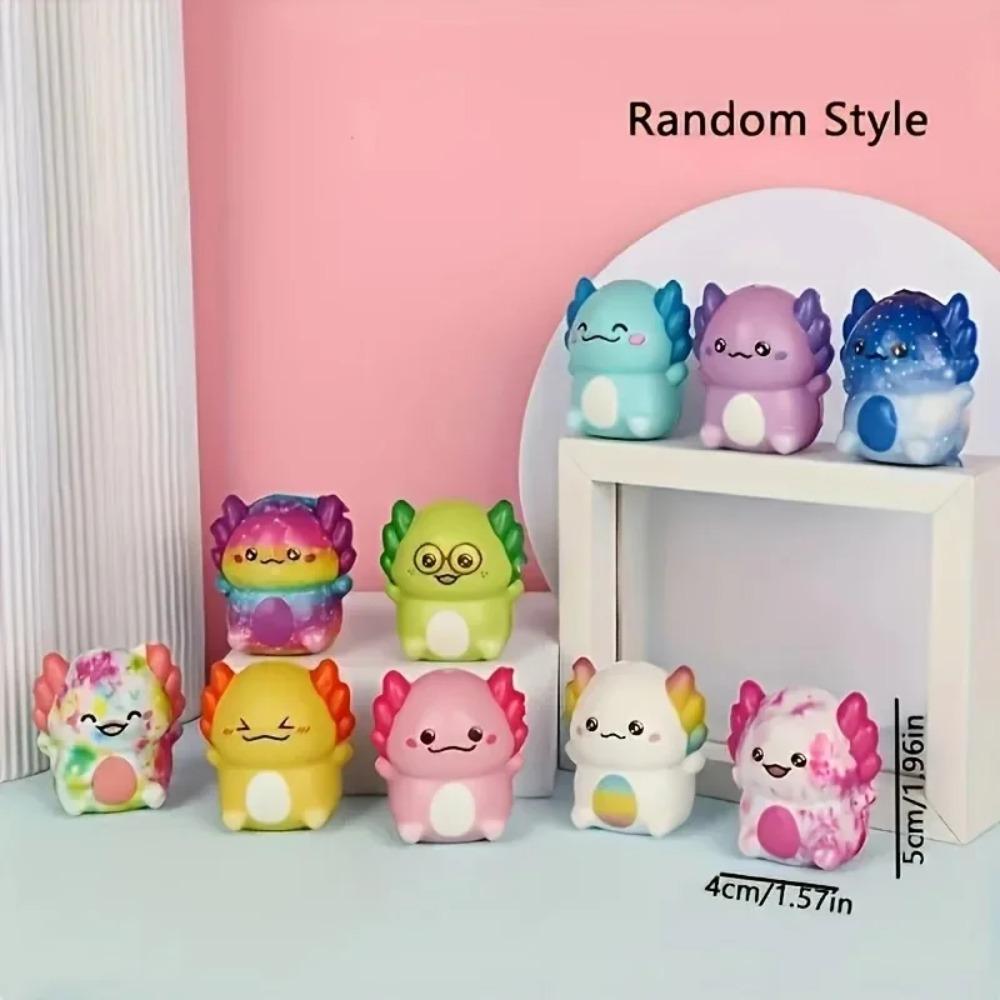 12/24PCS Mini Kawaii Newt Cute Stress Relief Squeeze Toys for Kids & Adults Slow Rising Goodie Party Favor Carnival Gift