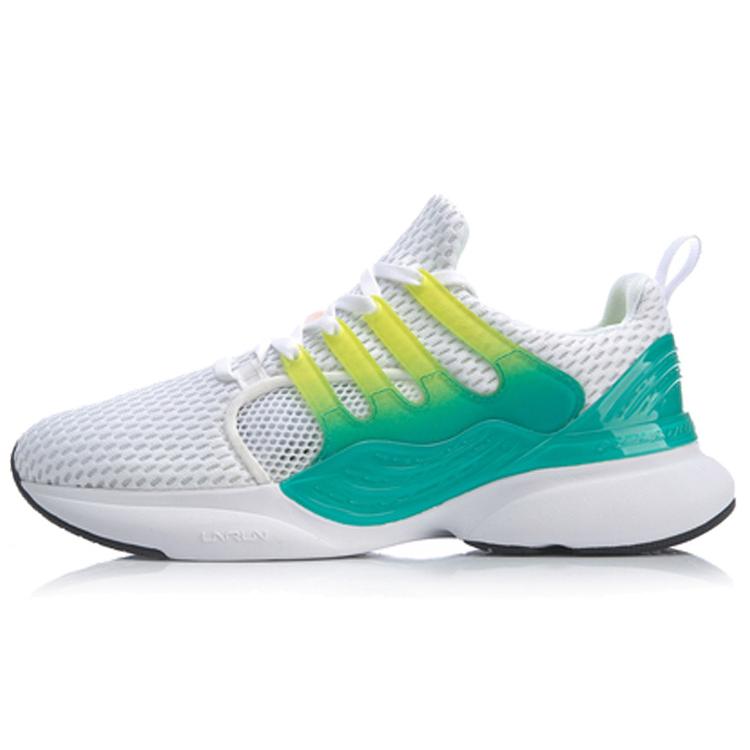 Li Ning Crazy Run X Cushioning Breathable Low top Running Shoes Women's Standard White ARHP054-2