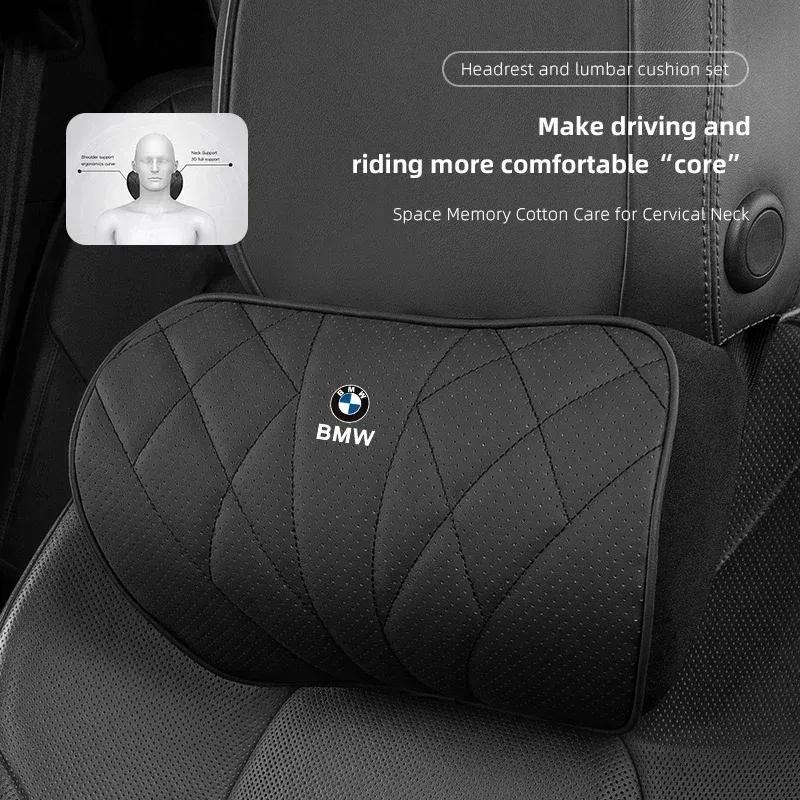 -Car Head Pillow Neck Support Auto Seat Covers Headrest For BMW Series I3 I4 G07 G06 G05 G02 G01 F48 F39 G42 G30 G20 G26 F01 F02