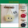 Adorable And Charming Plush Star Pattern Tote Bag For Casual Daily Use For Girls