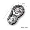 1PC Decompression Finger Chain Tooth Flywheel Color Chain Fingertip Gyro To Relieve Anxiety Decompression Artifact Gear Machinery