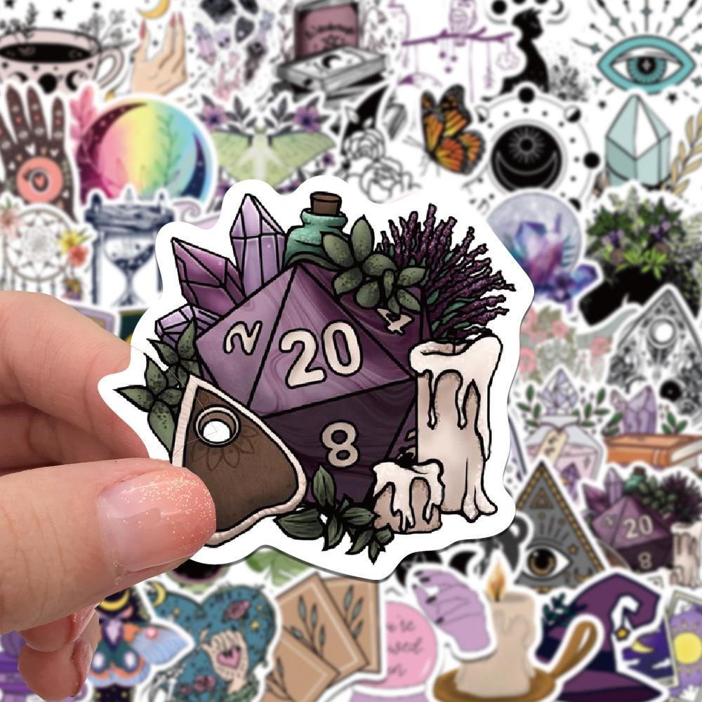 50pcs Magic Witch Beauty Art Cartoon Sticker DIY Phone Laptop Luggage Skateboard Graffiti Decals