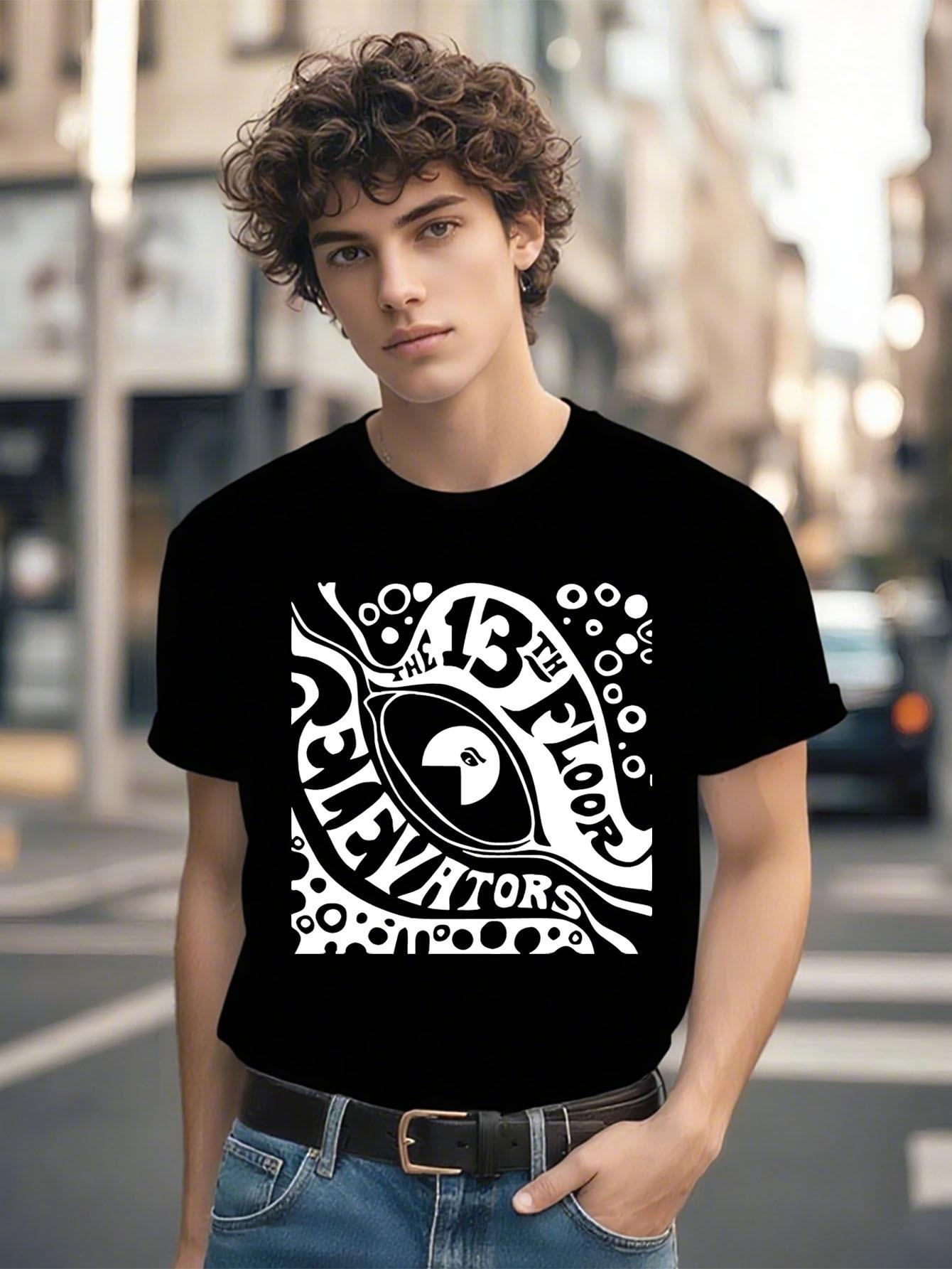 Vintage 1960s Psychedelic Rock Tee - 13th Floor Elevators... S
