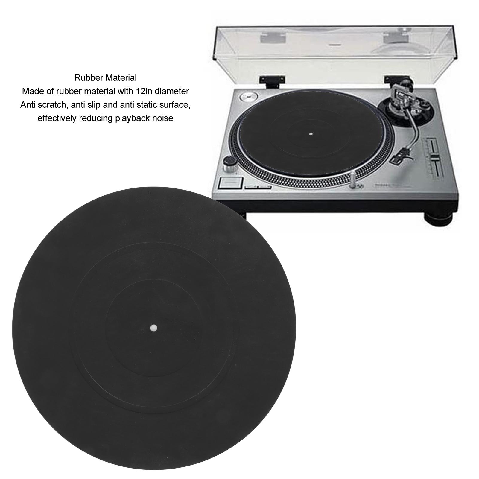 

Turntable Platter Mat Vibration Reduction Static Resistant Professional Vinyl Record Pad for LP Record Player