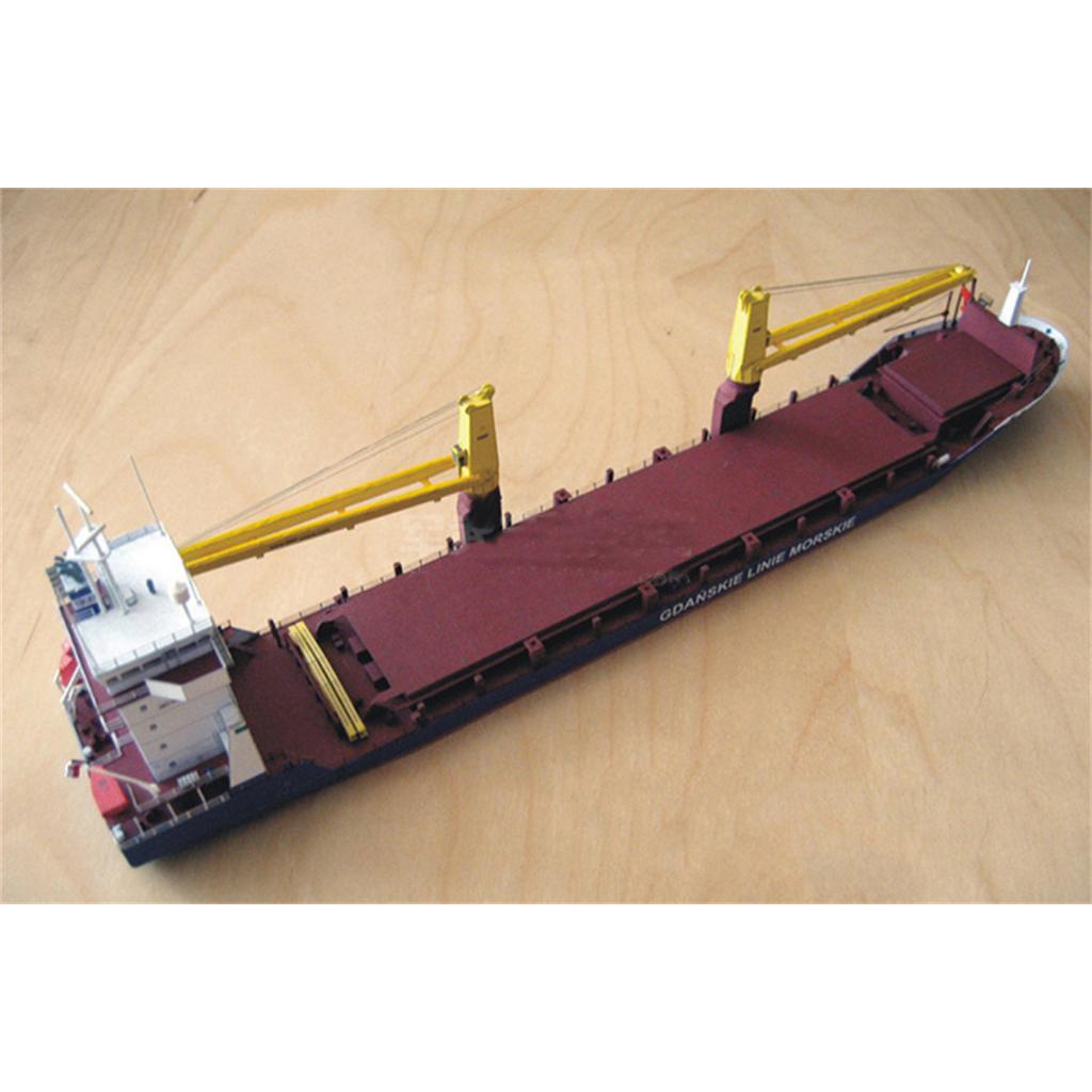 Maßstab 1/400 Polnisches Danzig Papier Frachtschiff Modell Für Diorama Modell Ornament Ausstellung Unmontierter Bausatz DIY Handgemachtes Spielzeug Puzzles