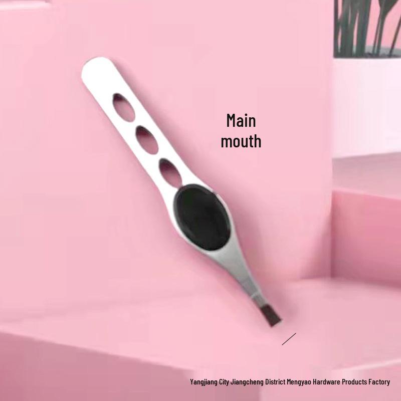 

Пинцеты для бровей из нержавеющей стали со скошенным и плоским кончиками для выщипывания и подстригания