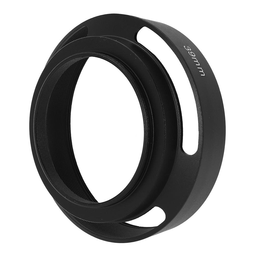 Aluminium Alloy Hollow Camera Lens Hood Sunshade Cover or (39mm)