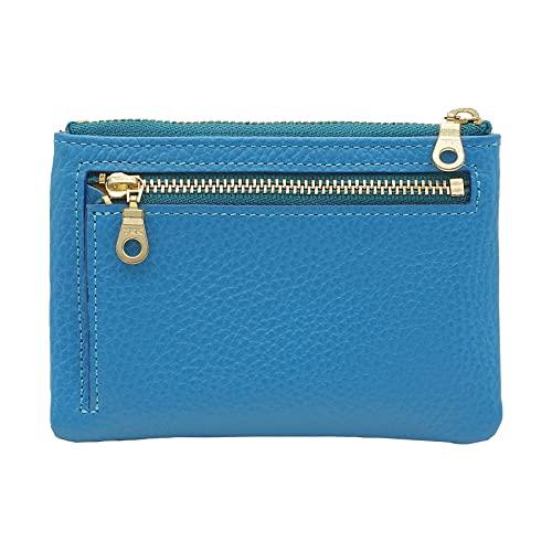 

CCOMPANY LIMITED Чоловічий гаманець з відділенням для монет, кишенею для карток та ключами, Lupo 2 Second, Італійська шкіра (Блакитне небо)