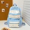 Schoolbag Korean version sweet schoolbag girls junior high school simple versatile large capacity backpack high school female college backpack