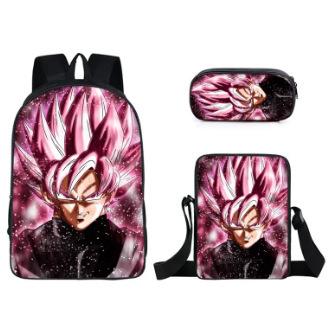 Primary And Secondary School Students Dragonball Schoolbag Three-Piece Cartoon Animation Backpack
