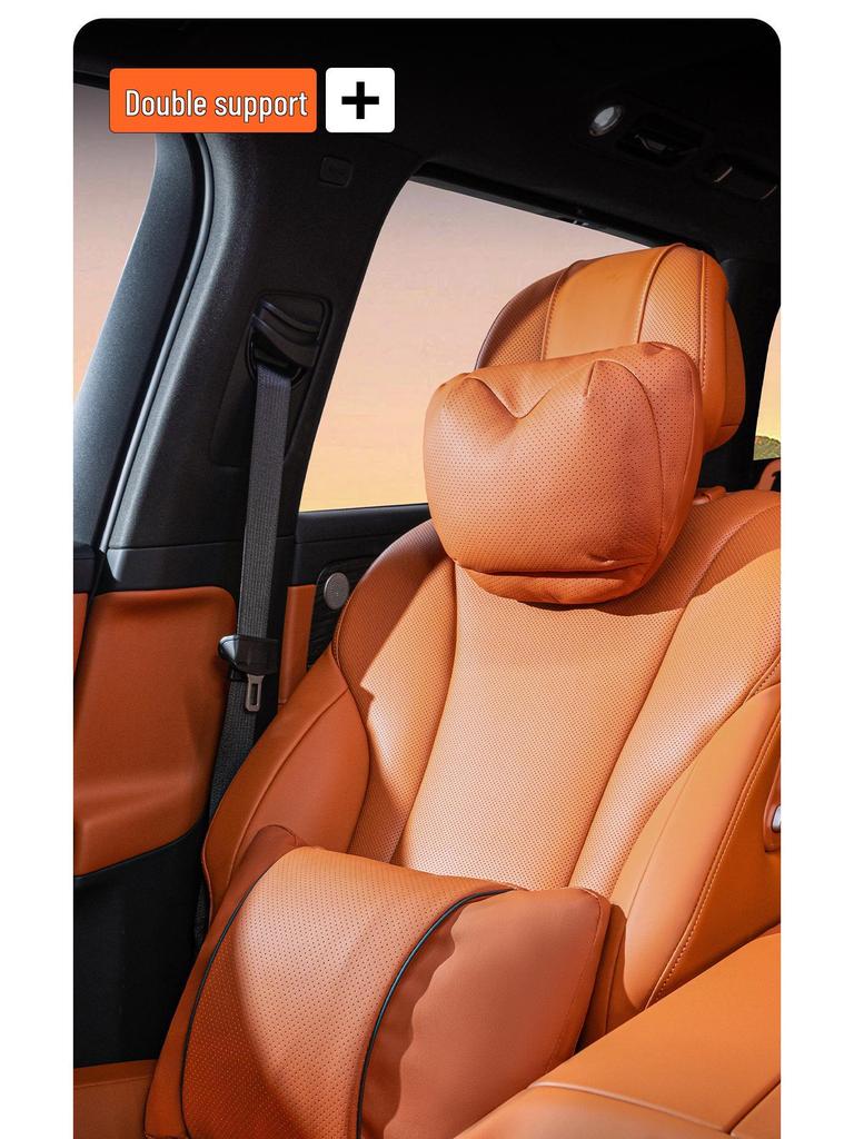 BMW Kopfstützen-Nacken- und Lendenwirbelstützkissen-Set für 3er/5er Serie & X1/X3/X5/X6 - Universell, Ganzjahres