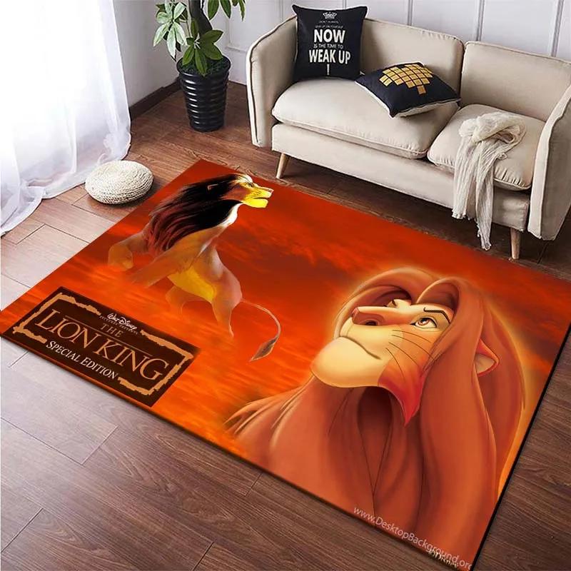 Multiple Sizes Lion King Simba Cartoon Large Area Carpet Rug for LivingRoom Children's Bedroom Sofa Doormat Floor Mat Great Gift