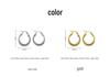18K Stainless Steel Multi-layer Geometric Circle Earrings for Women - Fashionable and Versatile Design.