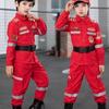 Kids' Firefighter Costume: Halloween Cosplay & Performance Set