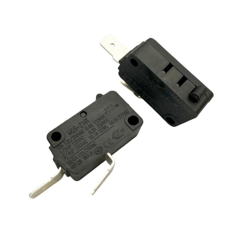 MQS-216T Large Micro Switch, 2-Pin Normally Open Light Touch Button, 16A