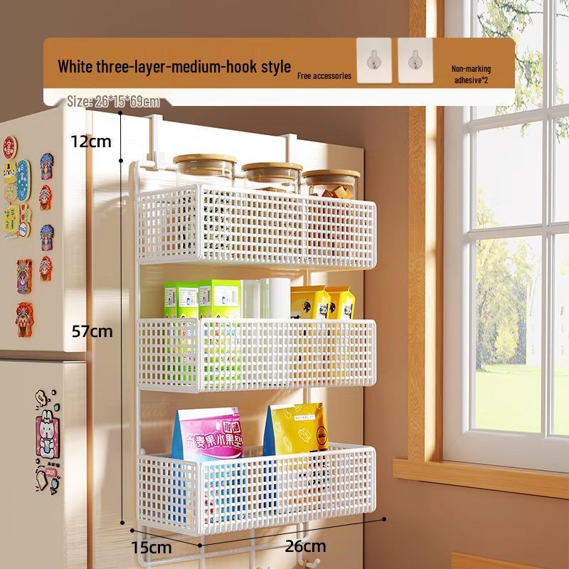 Wall-Mounted Entryway Storage Rack for Bedroom Doors