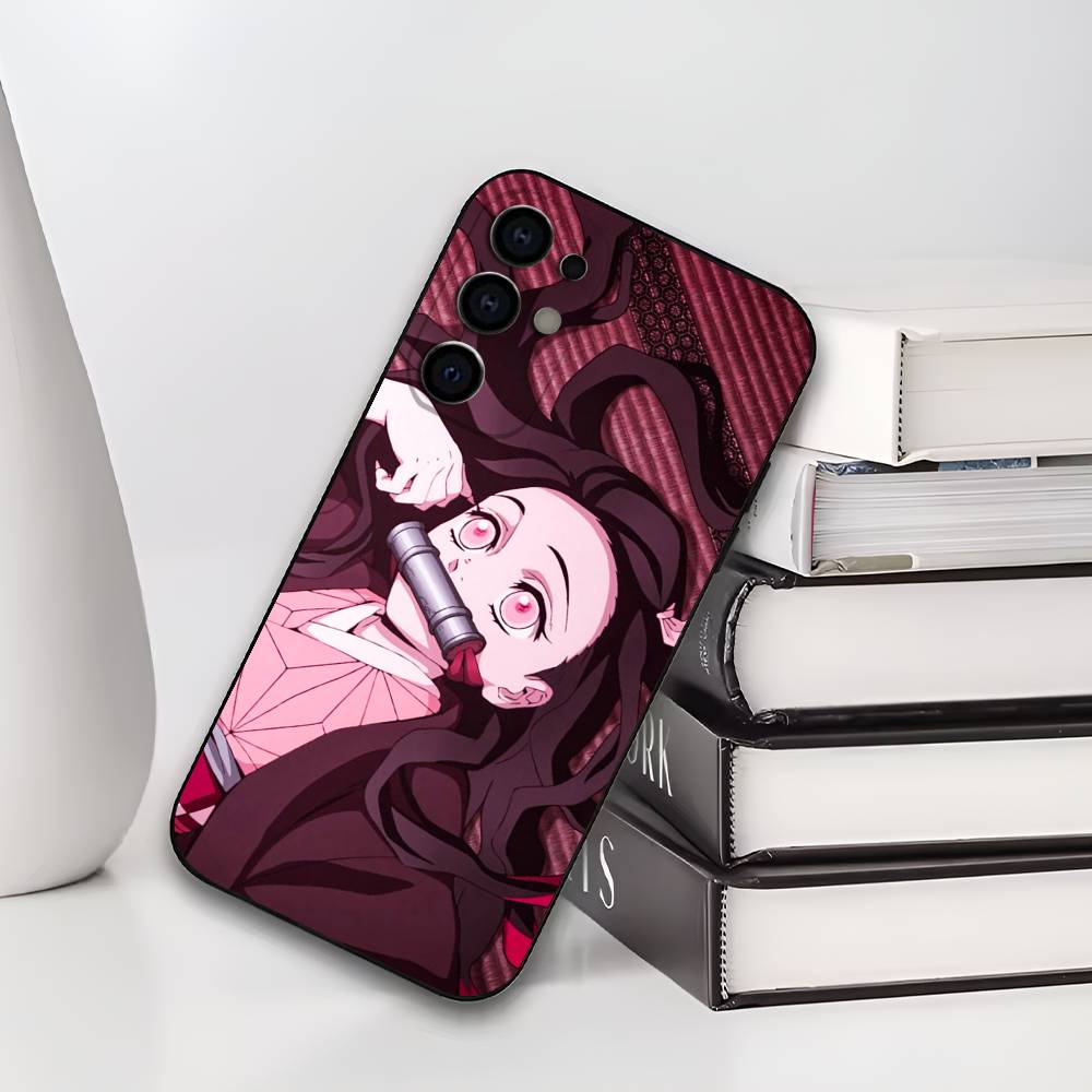 N-Nezuko K-Kamado Phone Case For Samsung S25,S24,S21,S22,S23,S30,Ultra,S20,Plus,Fe,Lite,Soft Black Cover