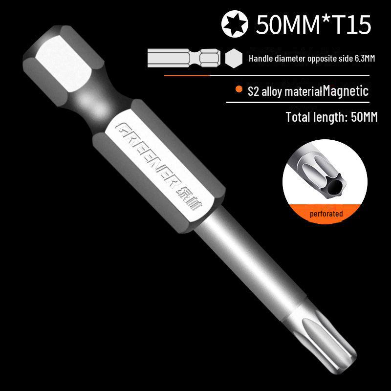 Lvlin S2 Single-ended Pozidriv Hex Wind Bit Screwdriver Head