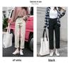2021 Korean-Style High-Waisted Cropped Straight-Leg Jeans: Slimming, Versatile, Loose, Casual Wide-Leg Pants for Women