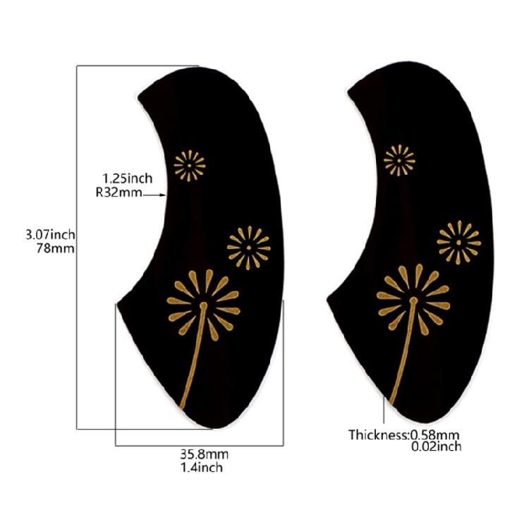 2Pcs Ukulele Pickguards Scratch Plate Small Guitar AntiScratch Guard Plate