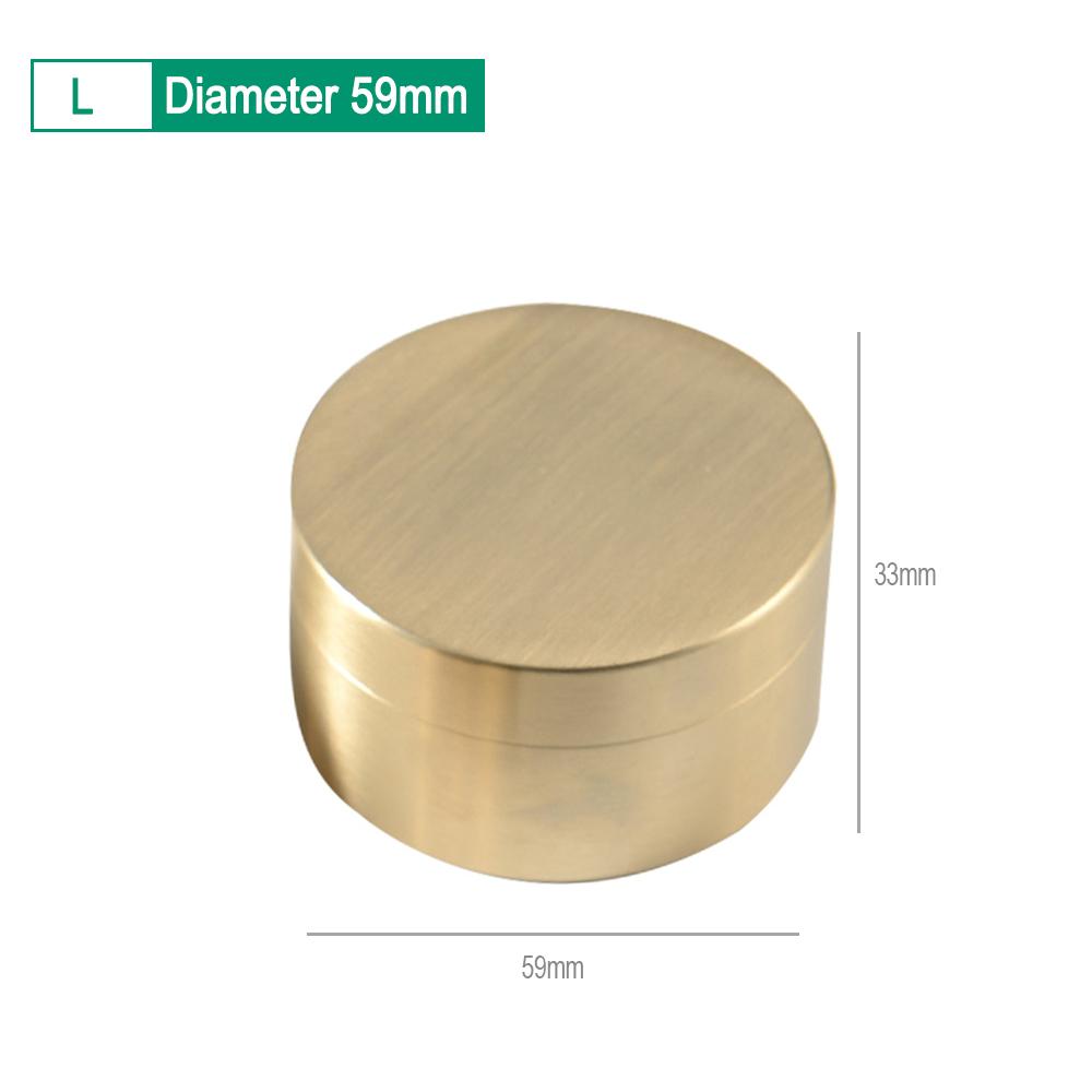 Shockproof Sealed Waterproof Brass Box Pill Container Nuts Candy Dustproof Moisture-proof Space-saving Organizer